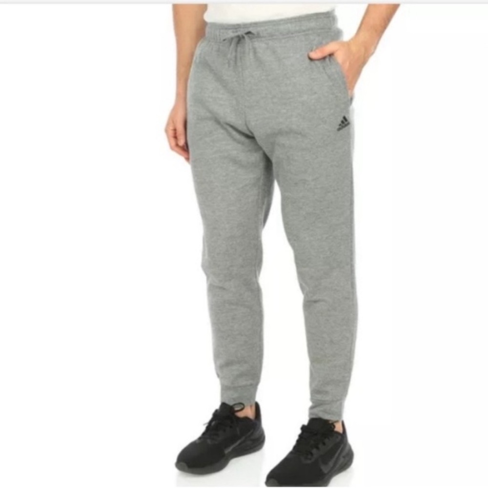 Adidas Golf Mens Size M Gray Heather Joggers Sweatpants Drawstring